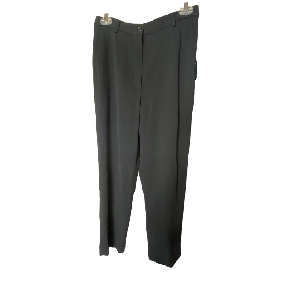 Garfield & Marks Petite Women's Size 8 Dress Pants Black Relaxed Fit Stretch NWT